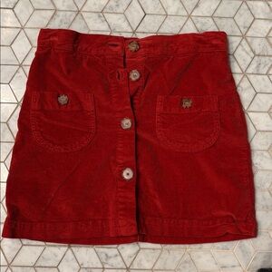 Sezane Red Corduroy Skirt for Kids